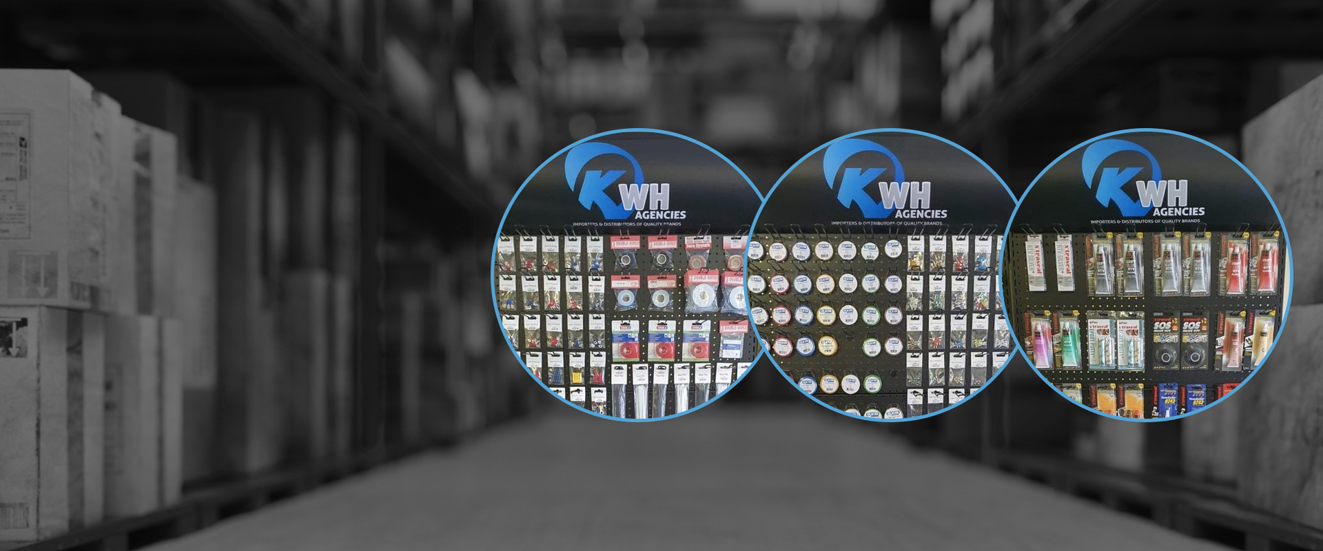 KWH Agencies warehouse and product range